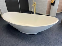 Arcqua - perre solid surface - vrijstaand bad 184 x 89 cm - afbeelding 4 van  4