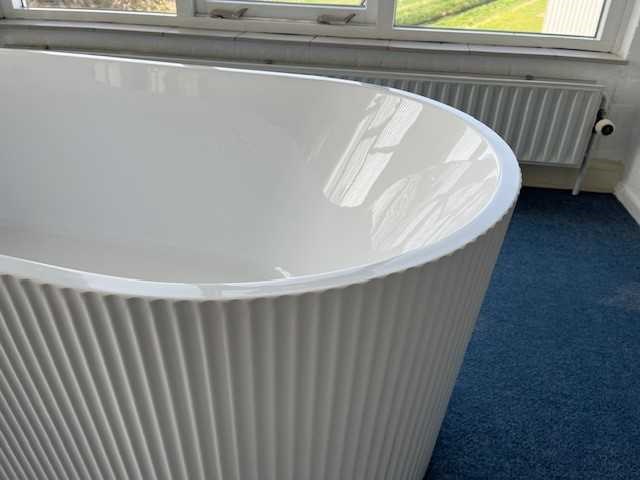 Arcqua - ribbel aqua prestige - vrijstaand bad 170 cm - afbeelding 2 van  6