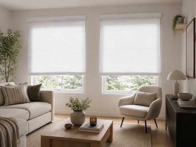Arctic white - vouwgordijn 296x240cm (4x) - afbeelding 1 van  1