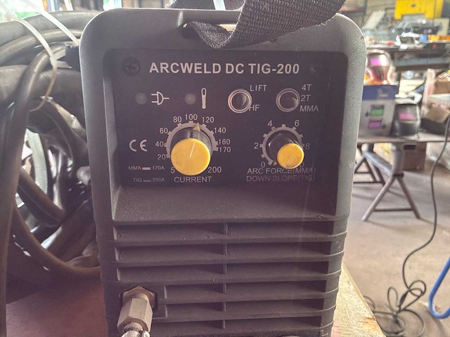 Arcweld dc tig-200 tig-lasmachine - afbeelding 2 van  5