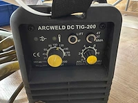 Arcweld tig-200 tig lasapparaat - afbeelding 2 van  3