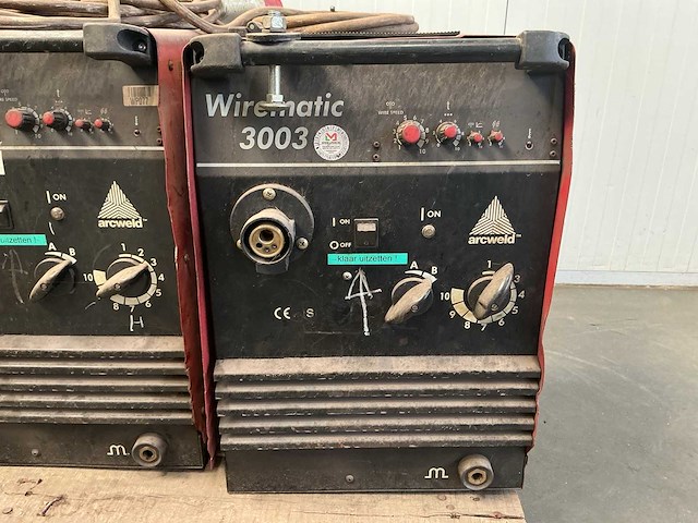 Arcweld wirematic3003 lasapparaat (3x) - afbeelding 7 van  10