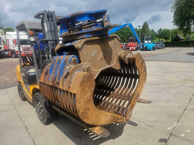 Arden s1702 hydraulische sorteergrijper – 820 liter – 360° draaibaar – 22-27 ton - afbeelding 6 van  10