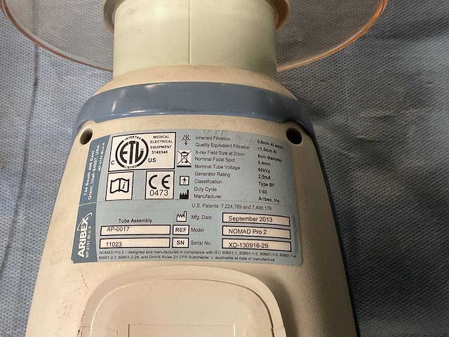Aribex nomad pro2 portable x-ray unit - afbeelding 5 van  5