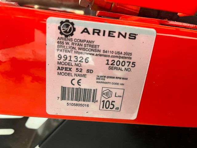 Ariens - apex 52sd - grasmaaier - afbeelding 2 van  21