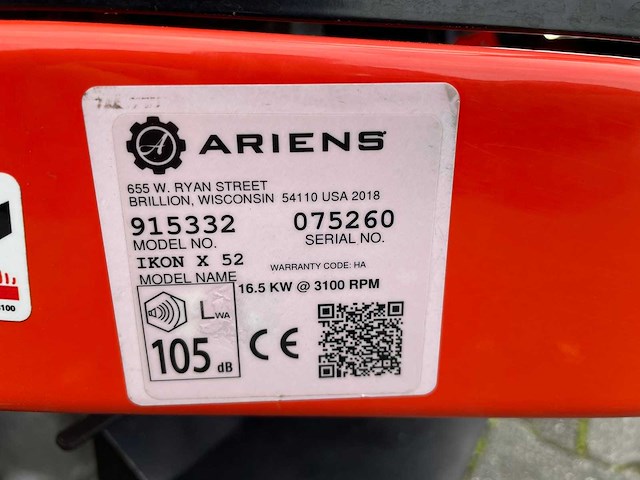 Ariens - ikon x52 - grasmaaier - afbeelding 31 van  31