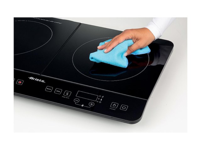 Ariete 1998/00 inductiekookplaat 2 pits kookoppervlak ca. 27 cm touch control 3500 watt - afbeelding 3 van  4