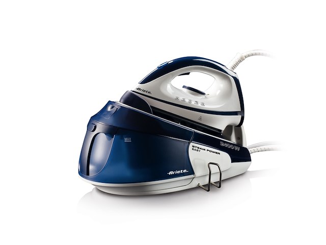 Ariete steam power easy stoomstrijkijzer keramische zool blauw - afbeelding 1 van  5