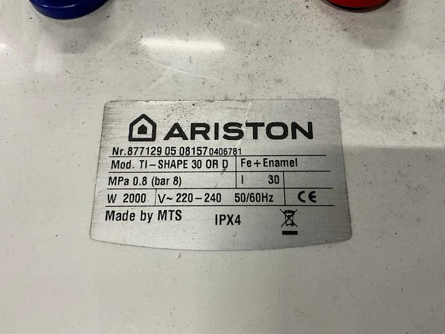 Ariston ti-shape 30 boiler - afbeelding 4 van  4