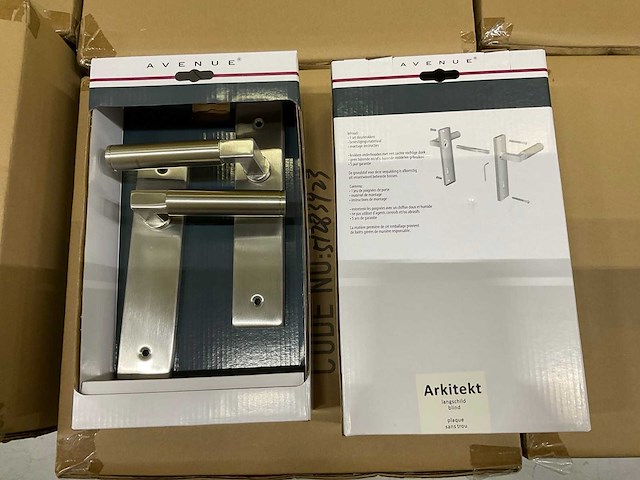 Arkitek langschild blind deurkruksets (180x) - afbeelding 1 van  1