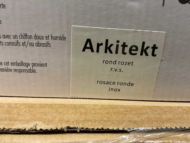 Arkitek rond rozet deurkruksets (192x) - afbeelding 2 van  4