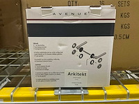 Arkitekt deurkruk set rond rozet (64x) - afbeelding 3 van  5
