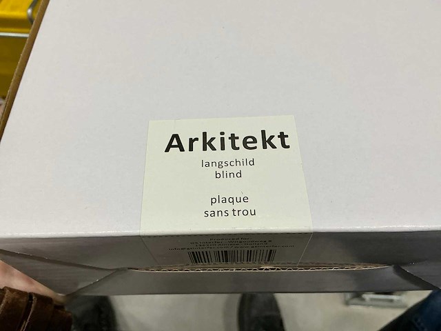 Arkitekt langschild blind deurbeslag (20x) - afbeelding 3 van  4
