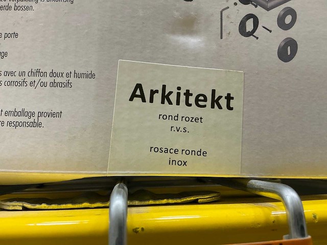 Arkitekt rond rozet deurbeslag (44x) - afbeelding 3 van  3