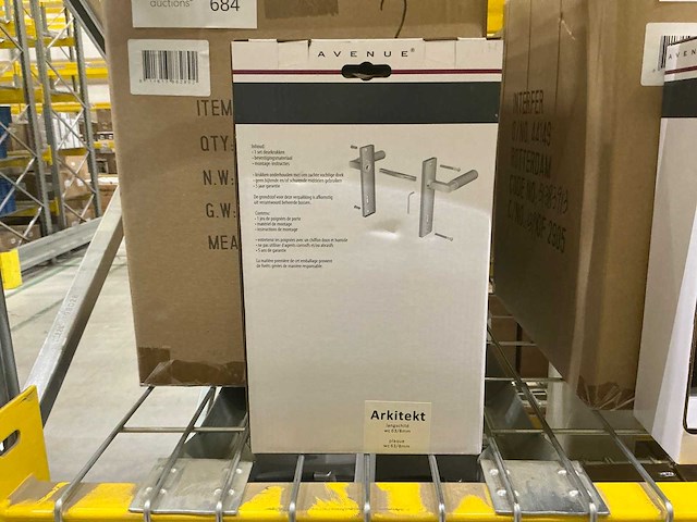 Arkitekt wc-deurbeslag 63/8mm (10x) - afbeelding 3 van  4