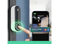 Arlo 2k draadloze video deurbel met camera & gong wit - afbeelding 3 van  6