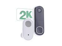 Arlo 2k draadloze video deurbel met camera & gong wit - afbeelding 4 van  6