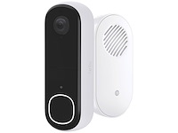 Arlo 2k draadloze video deurbel met camera & gong1 deubelsetwit - afbeelding 1 van  6