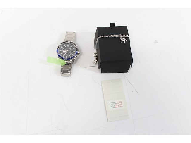 Armani exchange heren horloge geschenkset 44 zilverkleurig - afbeelding 5 van  6