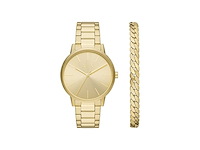 Armani exchange horlogegeschenkset met armband goudkleurig - afbeelding 1 van  3