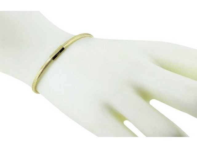 Armband 18 karaat goud 3 mm breed - afbeelding 2 van  8