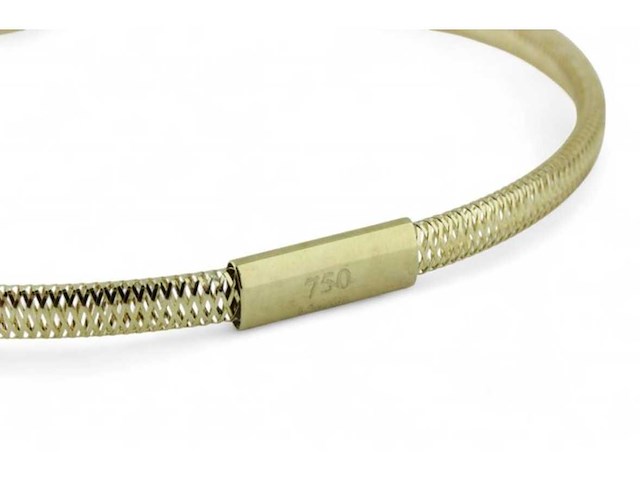 Armband 18 karaat goud 3 mm breed - afbeelding 7 van  8