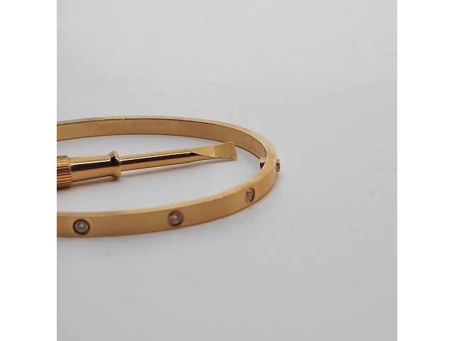 Armband, 18 karaats, cartier, love - afbeelding 3 van  7