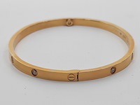 Armband, 18 karaats, cartier, love - afbeelding 4 van  7