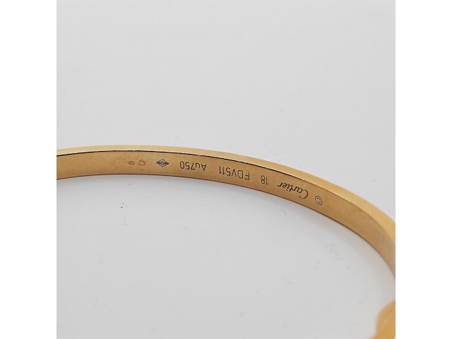 Armband, 18 karaats, cartier, love - afbeelding 5 van  7