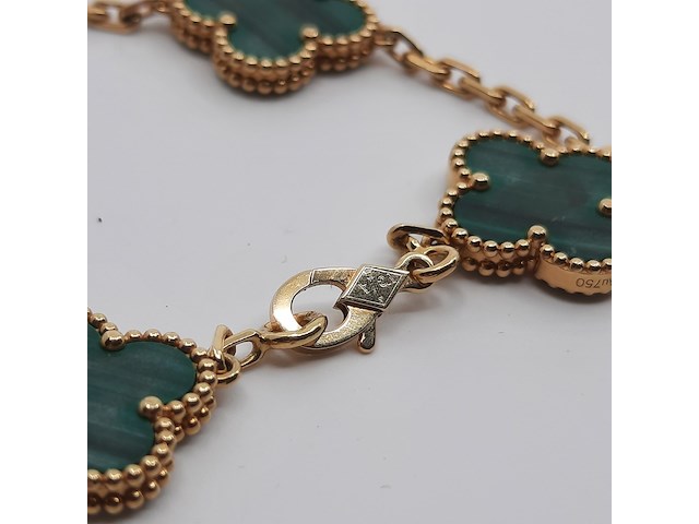 Armband, 18 karaats, van cleef en arpels, alhambra - afbeelding 6 van  7