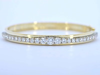 Armband bangle met natuurlijke diamanten - afbeelding 1 van  9