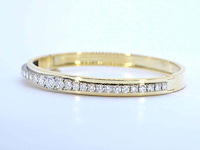 Armband bangle met natuurlijke diamanten - afbeelding 3 van  9