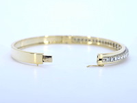Armband bangle met natuurlijke diamanten - afbeelding 6 van  9