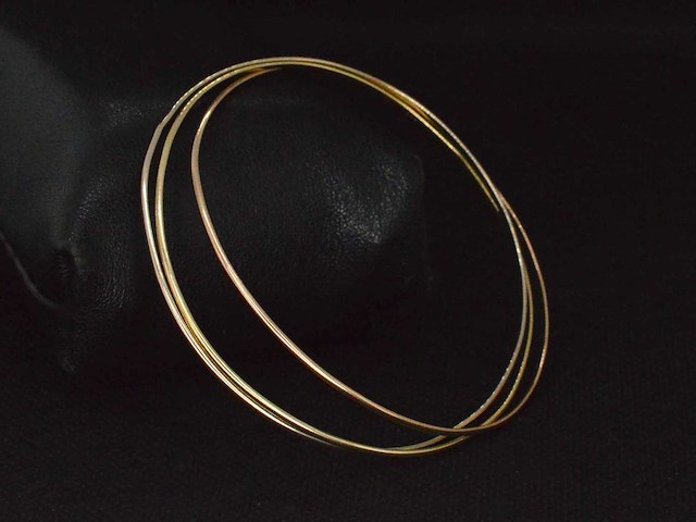 Armband drie kleuren goud - afbeelding 1 van  6