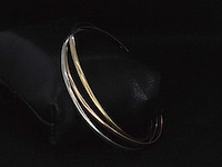 Armband drie kleuren goud - afbeelding 6 van  6