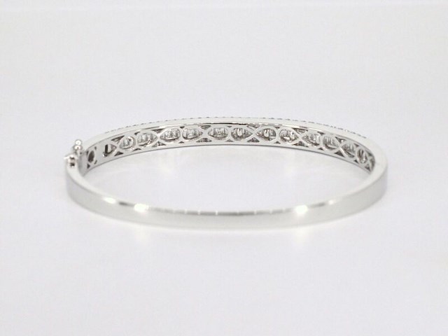 Armband met baguette en briljant geslepen diamanten - afbeelding 9 van  11