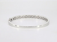 Armband met baguette en briljant geslepen diamanten - afbeelding 9 van  11