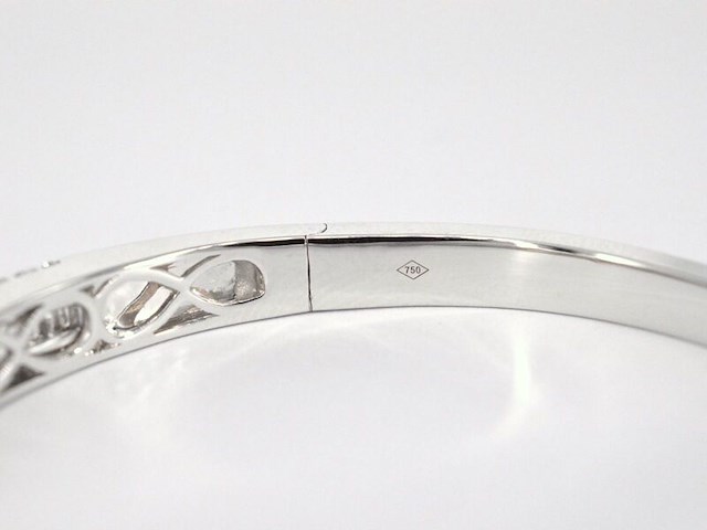 Armband met baguette en briljant geslepen diamanten - afbeelding 10 van  11