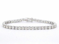 Armband met briljant geslepen diamanten 11.00 carat