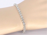 Armband met briljant geslepen diamanten 11.00 carat - afbeelding 2 van  5
