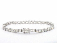 Armband met briljant geslepen diamanten 11.00 carat - afbeelding 4 van  5