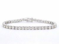Armband met briljant geslepen diamanten 11.00 carat - afbeelding 1 van  6