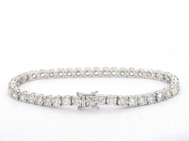 Armband met briljant geslepen diamanten 11.00 carat - afbeelding 3 van  4