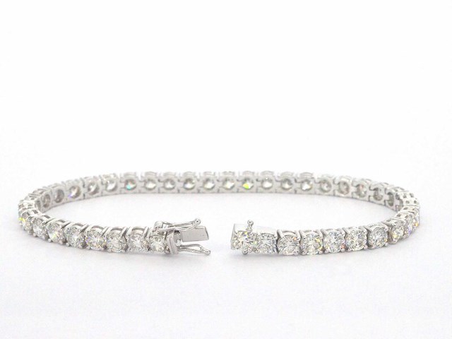 Armband met briljant geslepen diamanten 11.00 carat - afbeelding 4 van  4