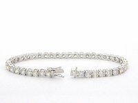 Armband met briljant geslepen diamanten 11.00 carat - afbeelding 4 van  4