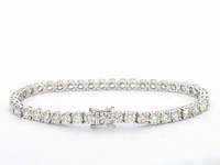 Armband met briljant geslepen diamanten 11.00 carat - afbeelding 5 van  11