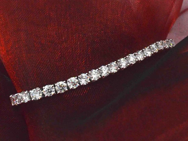 Armband met briljant geslepen diamanten 11.00 carat - afbeelding 9 van  11