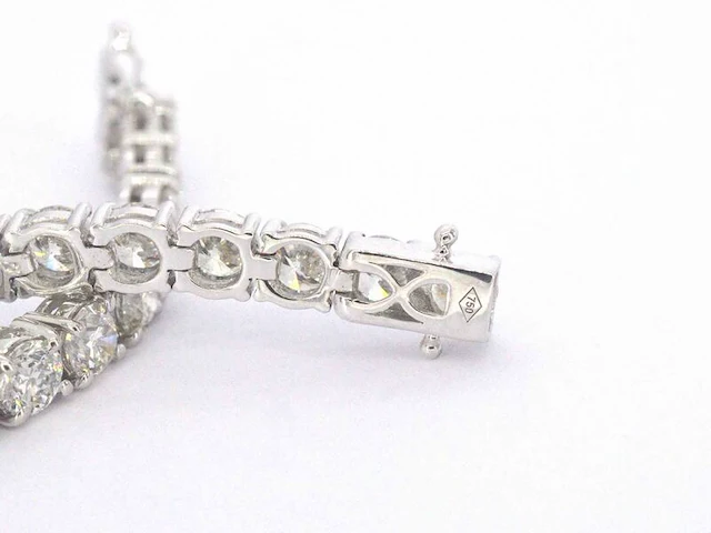 Armband met briljant geslepen diamanten 11.00 carat - afbeelding 10 van  11