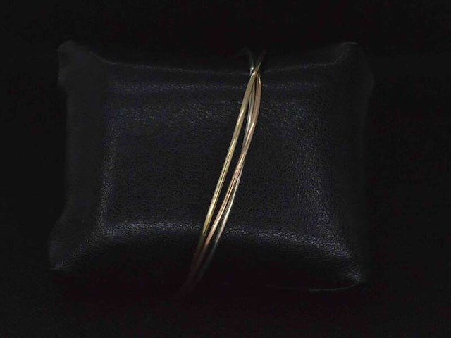 Armband met drie kleuren goud - afbeelding 3 van  7