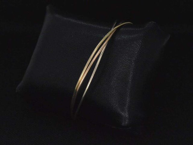 Armband met drie kleuren goud - afbeelding 4 van  7